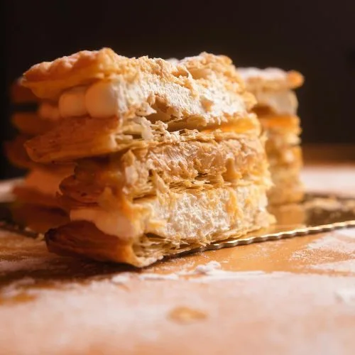 Tarta de milhojas de elaboración propia